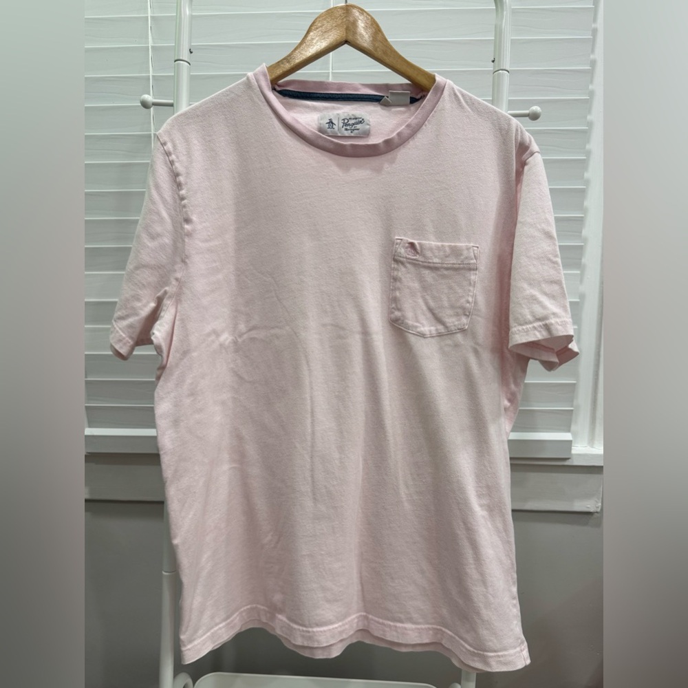 Penguin Men’s XL Light Pink Crew Neck T-Shirt
